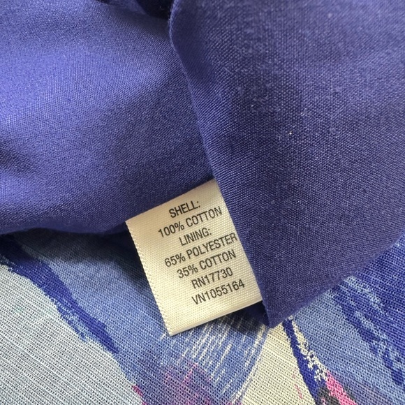 Lovely sleeveless cotton dress - sz. 12 - Picture 3 of 4